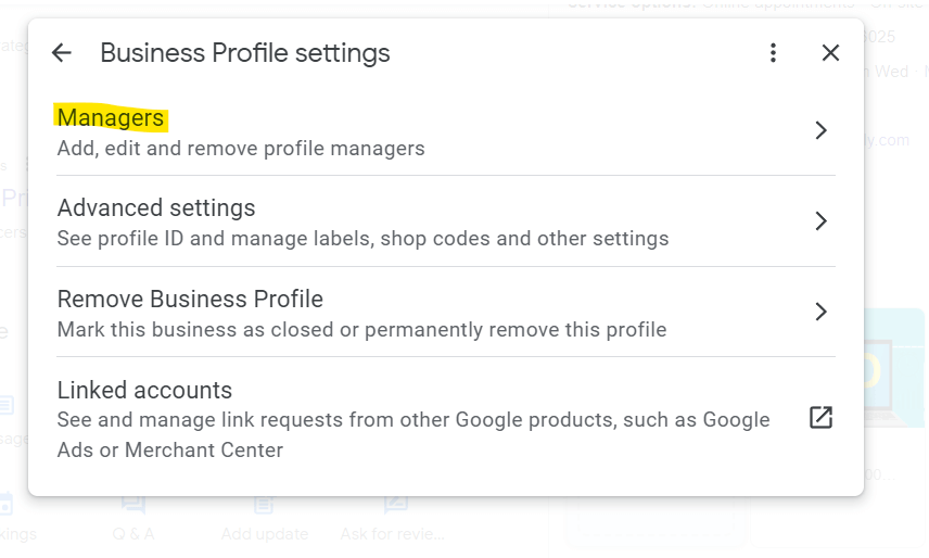 How manage Google-business profile.