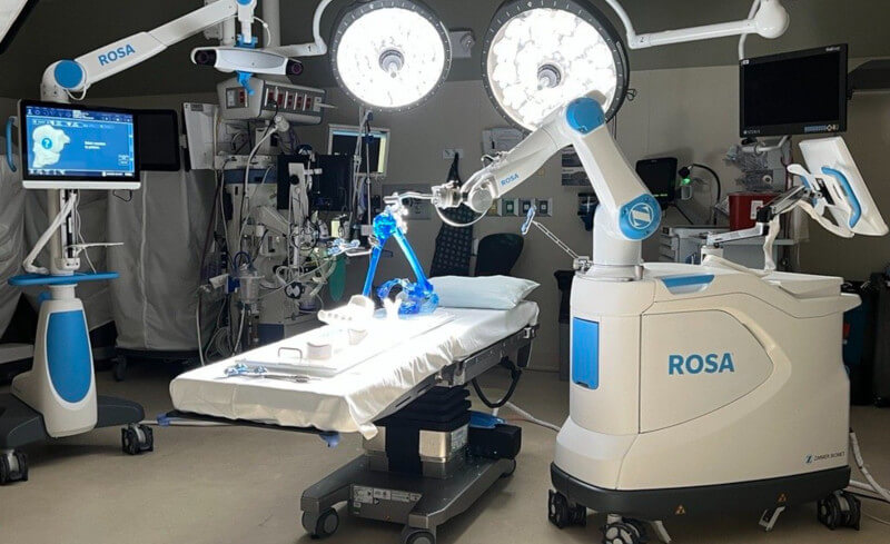 Robotic knee replacement robot Perth.